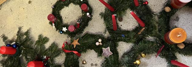 Adventskränze selbstgemacht
